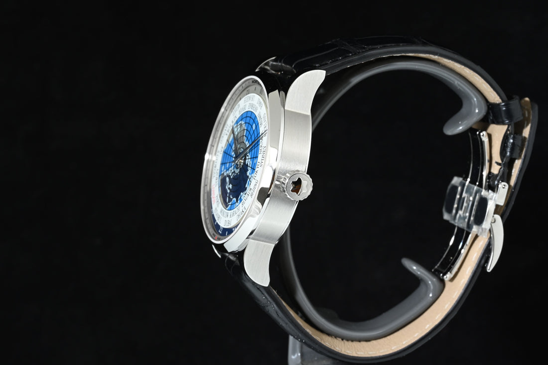 MONTBLANC | Heritage Spirit Orbis Terrarum Acciaio 41 mm. Scatola e Garanzia, 2018 Come nuovo, mai indossato