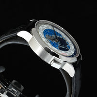 MONTBLANC | Heritage Spirit Orbis Terrarum Acciaio 41 mm. Scatola e Garanzia, 2018 Come nuovo, mai indossato
