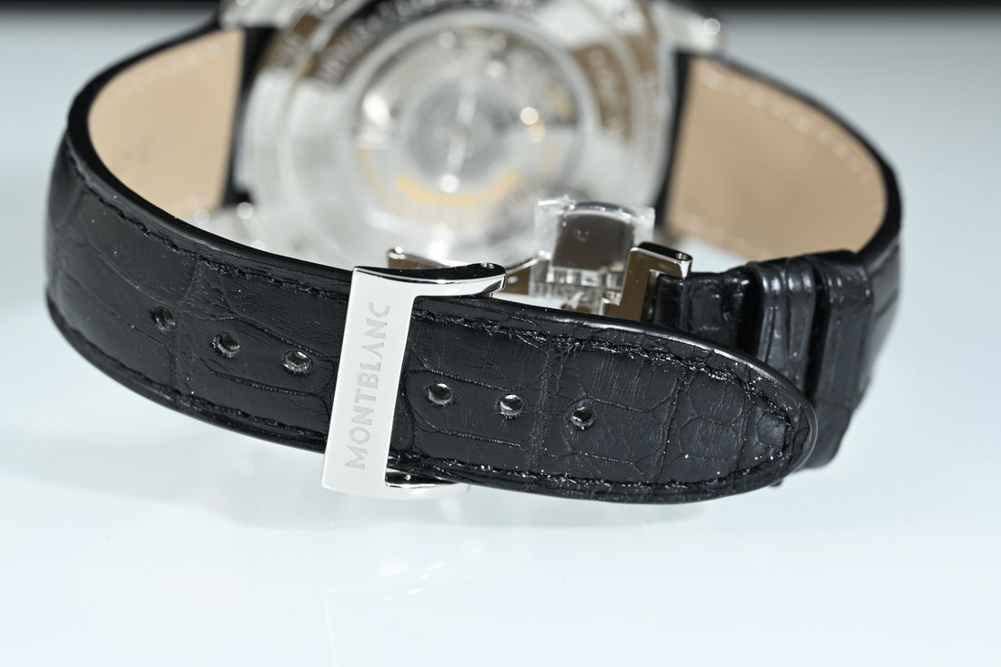MONTBLANC | Heritage Spirit Orbis Terrarum Acciaio 41 mm. Scatola e Garanzia, 2018 Come nuovo, mai indossato