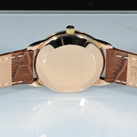 OMEGA | Anni ’60, Oro rosa 18 kt., carica automatica, 34 mm. Automatic winding rose gold vintage watch