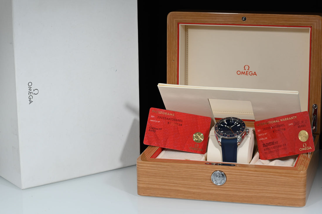 OMEGA | Seamaster GMT PLANET OCEAN 600 M 43,5 mm. Acciaio Scatola e Garanzia, 2018