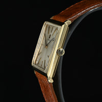 Omega Manual Winding Watch 1960s Yellow Gold Square Case