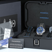 PANERAI | SUBMERSIBLE Blu notte Automatico Ref. PAM01068, Acciaio 43 mm. Scatola e Garanzia Panerai, 2022