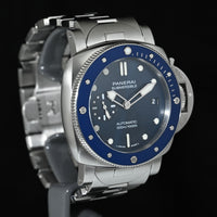PANERAI | SUBMERSIBLE Blu notte Automatico Ref. PAM01068, Acciaio 43 mm. Scatola e Garanzia Panerai, 2022