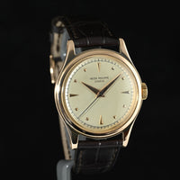 PATEK PHILIPPE | CALATRAVA 18 Kt. Rose Gold, 35 mm. Manual Winding Year 1953 Patek Box and Extract from Archive