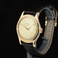 PATEK PHILIPPE | CALATRAVA 18 Kt. Rose Gold, 35 mm. Manual Winding Year 1953 Patek Box and Extract from Archive