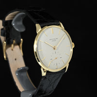 PATEK PHILIPPE | CALATRAVA 18K Yellow Gold, 34 mm. Manual Winding. Year 1965. Patek Philippe Box and Papers.