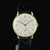 PATEK PHILIPPE | CALATRAVA 18K Yellow Gold, 34 mm. Manual Winding. Year 1965. Patek Philippe Box and Papers.