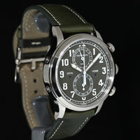 PATEK PHILIPPE | CALATRAVA PILOT TRAVEL TIME FLYBACK Chronograph Khaki green dial Oro bianco Ref. 5924G Scatola e Garanzia Italia 2023