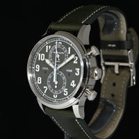 PATEK PHILIPPE | CALATRAVA PILOT TRAVEL TIME FLYBACK Chronograph Khaki green dial Oro bianco Ref. 5924G Scatola e Garanzia Italia 2023