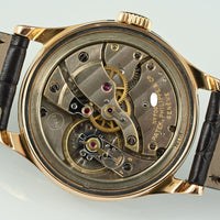 PATEK PHILIPPE | CALATRAVA 18 Kt. Rose Gold, 35 mm. Manual Winding Year 1953 Patek Box and Extract from Archive