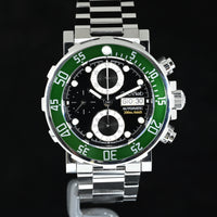 Paul Picot | YACHTMAN II Chronograph Ref. 1027 Green Bezel | Box and Papers