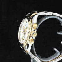 ROLEX | DAYTONA Cosmograph Ref. 116503 Box and papers, 2018 Steel and yellow gold, White dial