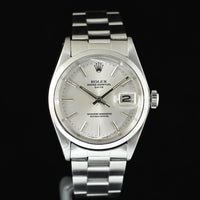 Rolex | Oyster Perpetual DATE Quadrante silver Automatico, Acciaio, 34 mm. Ref. 1500 del 1973