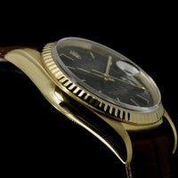 ROLEX | Oyster Perpetual DATEJUST Ref. 16238 - Yellow Gold / Leather - 36 mm