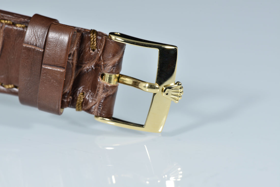 ROLEX | Oyster Perpetual DATEJUST Ref. 16238 - Yellow Gold / Leather - 36 mm