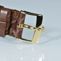 ROLEX | Oyster Perpetual DATEJUST Ref. 16238 - Yellow Gold / Leather - 36 mm