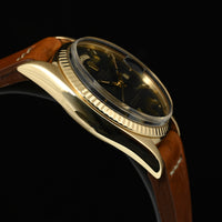 ROLEX | Oyster Perpetual DAY-DATE Yellow gold/leather 36 mm. Ref. 1803 from 1975