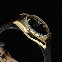 Rolex | Oyster Perpetual Day-Date Ref. 18038 Black dial Oro giallo 18 Kt. Scatola Rolex 1979