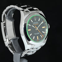 ROLEX | Oyster Perpetual MILGAUSS Green Vetro Verde Ref. 116400GV Scatola e Garanzia Rolex, 2008