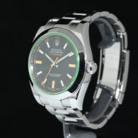 ROLEX | Oyster Perpetual MILGAUSS Green Vetro Verde Ref. 116400GV Scatola e Garanzia Rolex, 2008