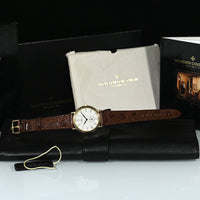 VACHERON CONSTANTIN | Patrimony 92238, Oro giallo 18 kt. 34 mm. Carica manuale Ref. 92238 Scatola e Garanzia Anni ‘90