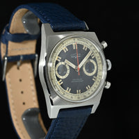 VULCAIN | Manual Chronograph bi-compax Ref. 1390 1970s Steel, 37 mm.