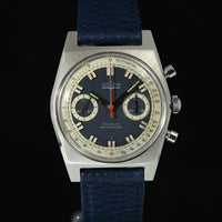 VULCAIN | Manual Chronograph bi-compax Ref. 1390 1970s Steel, 37 mm.