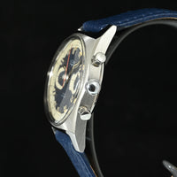 VULCAIN | Manual Chronograph bi-compax Ref. 1390 1970s Steel, 37 mm.