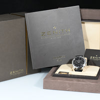 ZENITH | El Primero Chronometer Automatic Chronograph Ref. 03.0520.4002 Zenith box and papers, 2004 steel 44 mm.