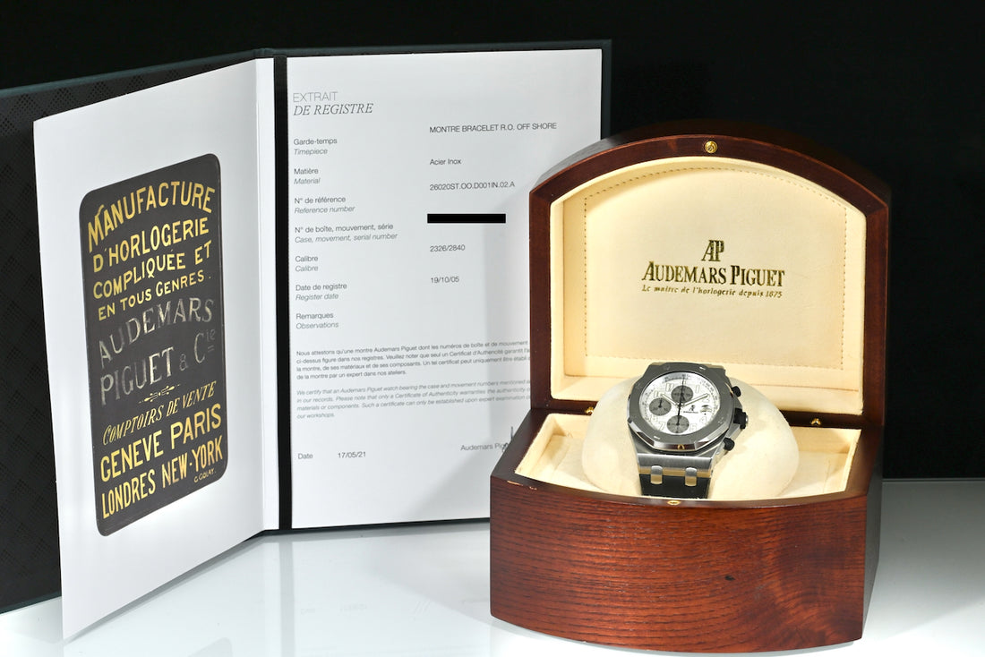 AUDEMARS PIGUET | ROYAL OAK OFF SHORE – Ref. 26020ST Scatola ed Estratto di Registro, 2005