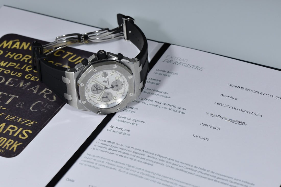 AUDEMARS PIGUET | ROYAL OAK OFF SHORE – Ref. 26020ST Scatola ed Estratto di Registro, 2005