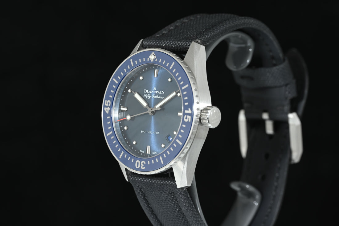 BLANCPAIN | Bathyscaphe Fifty Fathoms Automatic Steel, 38 mm, Warranty, 2021