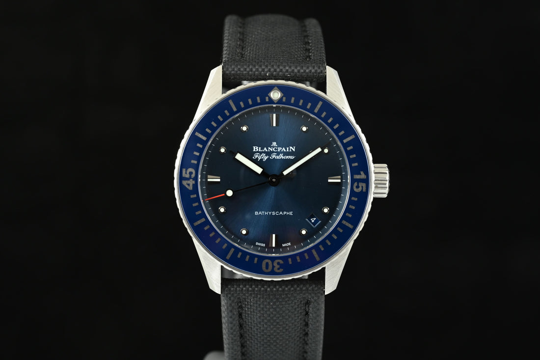 BLANCPAIN | Bathyscaphe Fifty Fathoms Automatic Steel, 38 mm, Warranty, 2021