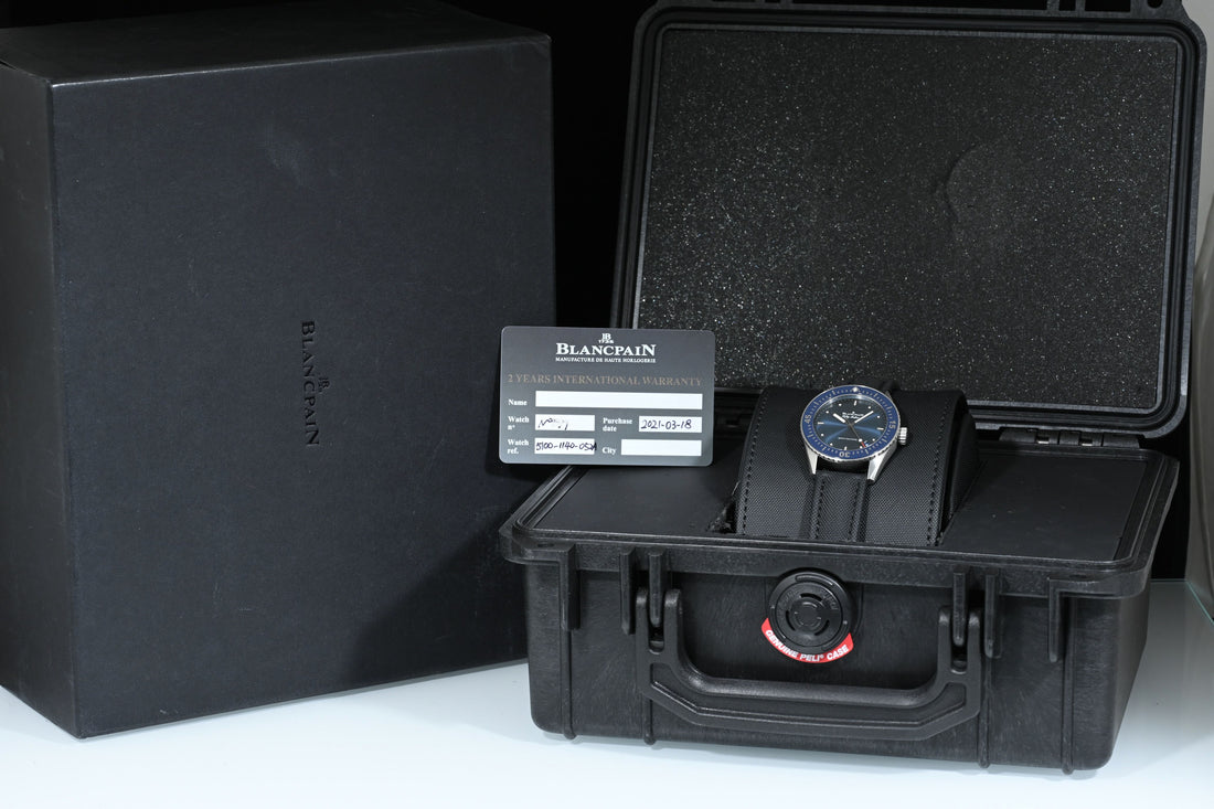 BLANCPAIN | Bathyscaphe Fifty Fathoms Automatico Acciaio, 38 mm  Scatola e Garanzia, 2021