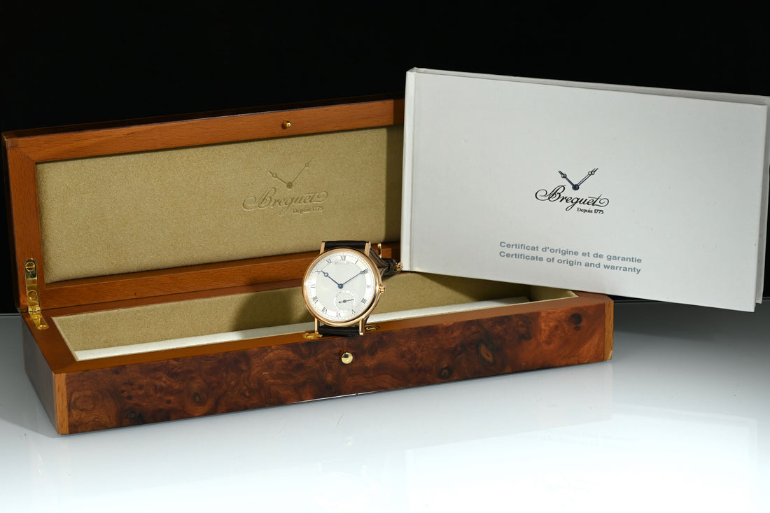 BREGUET | Classique Automatic Extra-thin in 18K rose gold, 40 mm | Ref. 7147BR/12/9WU. Breguet box and papers, 2017
