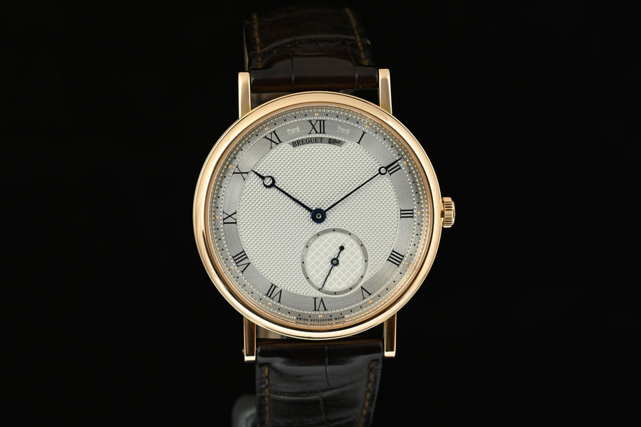 BREGUET | Classique Automatic Extra-thin in 18K rose gold, 40 mm | Ref. 7147BR/12/9WU. Breguet box and papers, 2017