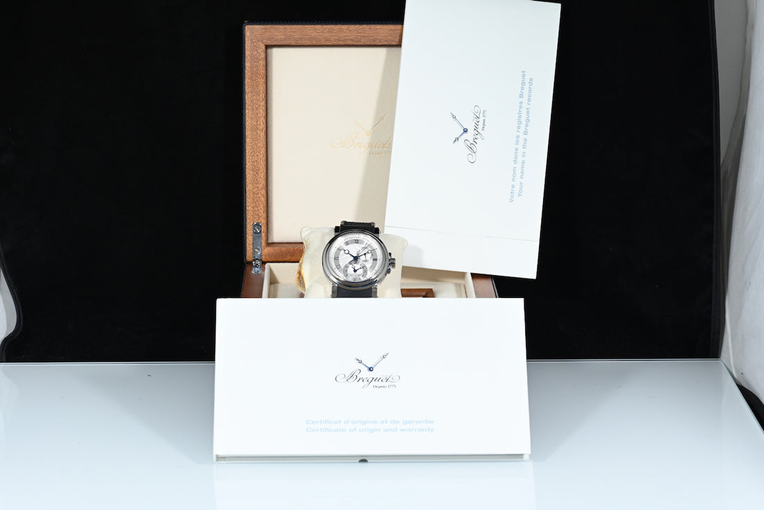 BREGUET | MARINE GMT Dual Time Ref. 5857ST, Steel 42 mm. | Box and Papers, 2017