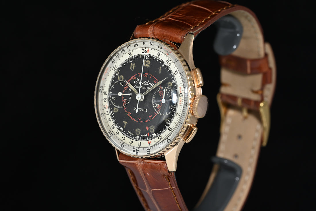 BREITLING | CHRONOMAT 769 Pink gold, 1940s 217012 Manual winding, 36 mm.