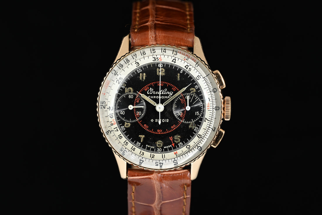 BREITLING | CHRONOMAT 769 Pink gold, 1940s 217012 Manual winding, 36 mm.
