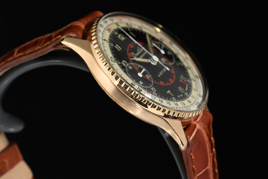 BREITLING | CHRONOMAT 769 Pink gold, 1940s 217012 Manual winding, 36 mm.