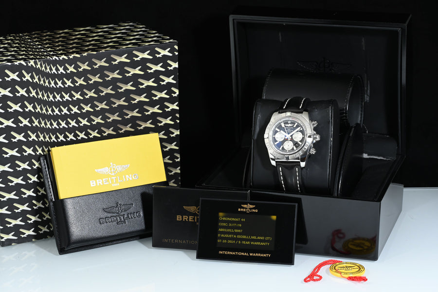 BREITLING | CHRONOMAT 44 Ref. AB0110, Acciaio, 44 mm. Scatola e Garanzia, 2014
