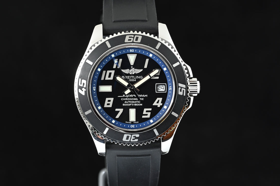 Breitling | Superocean 42 Blue ring Ref. A17364 Scatola e Garanzia Breitling 2011 Acciaio