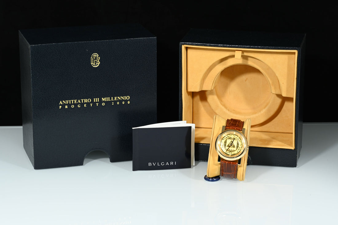 BULGARI | Anfiteatro III Millenium 18 Kt. Yellow Gold. 35 mm. Automatic - Limited Edition BVLGARI