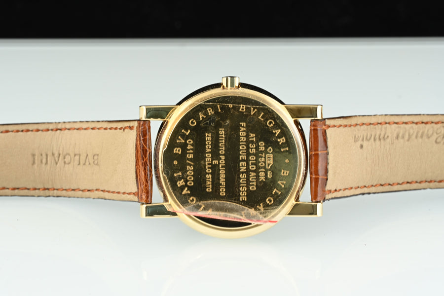 BULGARI | Anfiteatro III Millenium 18 Kt. Yellow Gold. 35 mm. Automatic - Limited Edition BVLGARI