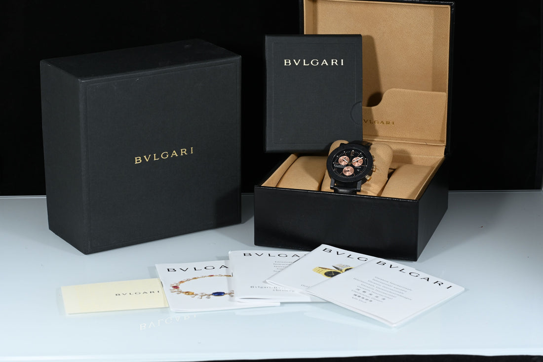 BULGARI | CARBONGOLD Madrid Chronograph Carbonio Ref. BB38CLCH - BVLGARI