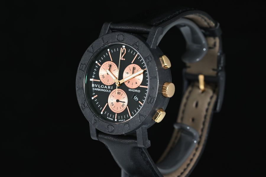 BULGARI | CARBONGOLD Madrid Chronograph Carbonio Ref. BB38CLCH - BVLGARI