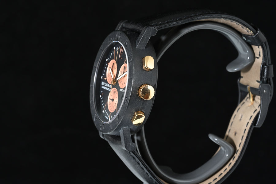BULGARI | CARBONGOLD Madrid Chronograph Carbonio Ref. BB38CLCH - BVLGARI