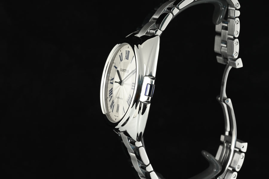 CARTIER | CLÉ De Cartier, 40 mm., Automatic, Steel. Ref. WSCL0007