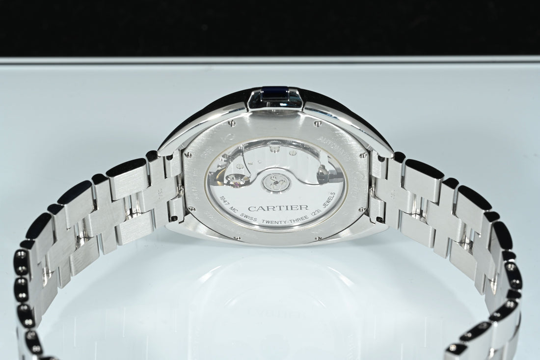 CARTIER | CLÉ De Cartier, 40 mm., Automatic, Steel. Ref. WSCL0007